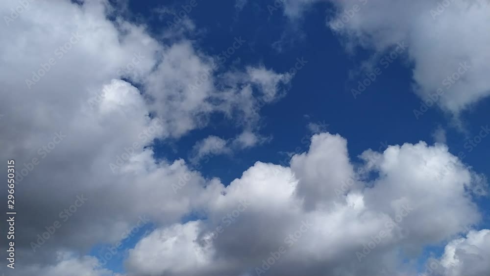 Clouds fly over the blue sky timelapse in FHD Clouds fly over the blue sky timelapse in FHD