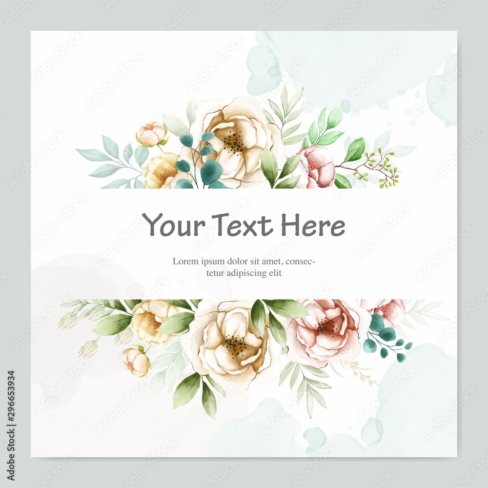 watercolor floral wedding card designs