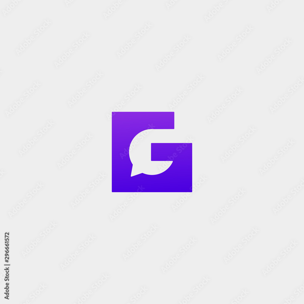 Letter G Chat Logo Template Vector Design Letter G Chat Logo Template Vector Design