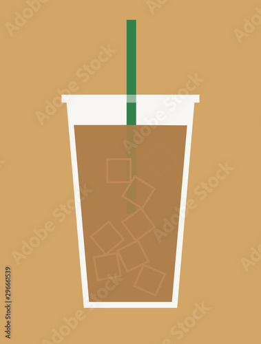 Cup of iced coffee