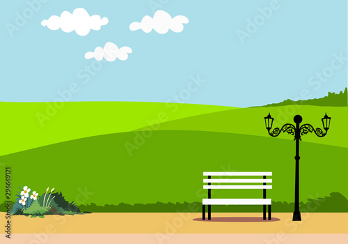  park view for background and illustration image