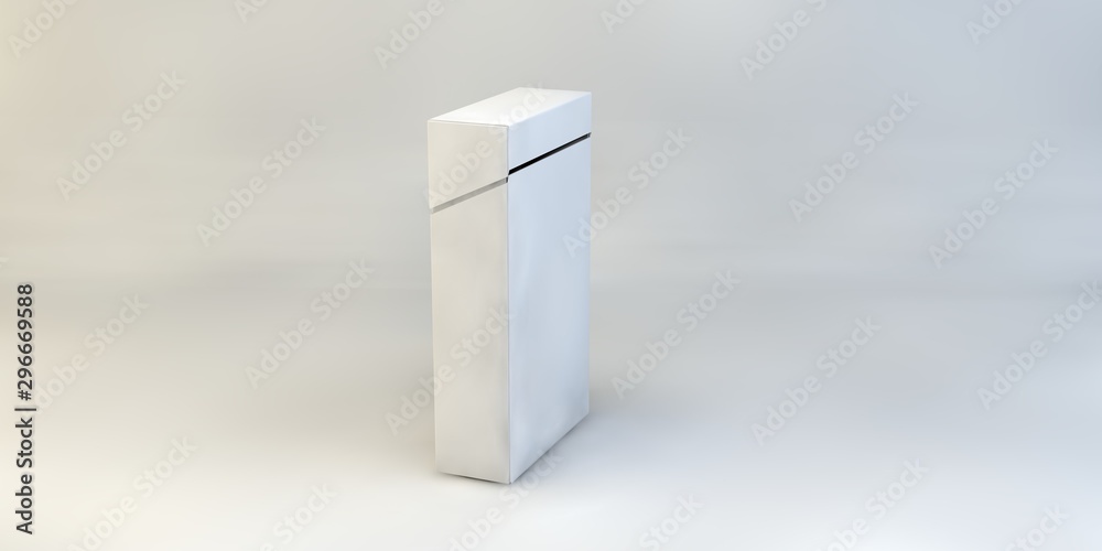 3d render illustration cigarettes box mock up isolated on white background 3d render illustration cigarettes box mock up isolated on white background