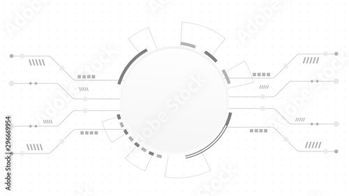 Abstract Digital Technology Cycle background.Business growth transformation to digital and Successful financial technology.