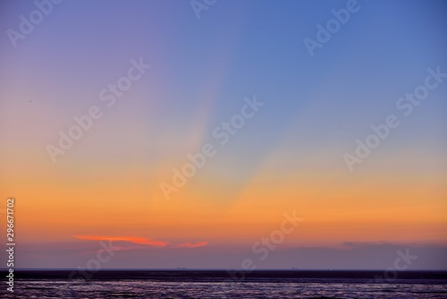 The sunset in Hsinchu  Taiwan  the seaside style.