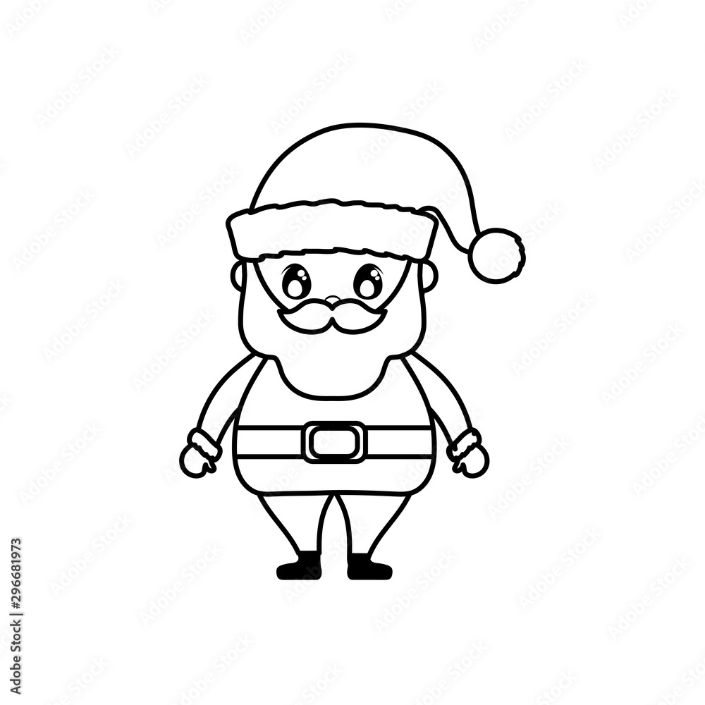 santa claus on white background