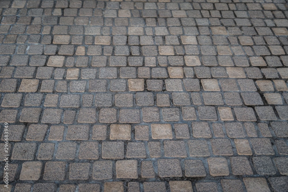 Cobblestone pavement texture