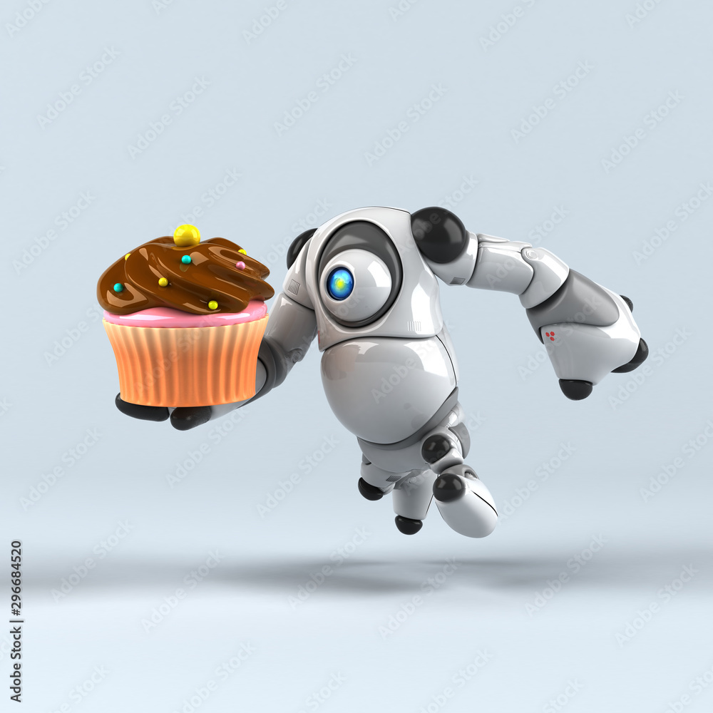 Big robot - 3D Illustration Big robot - 3D Illustration