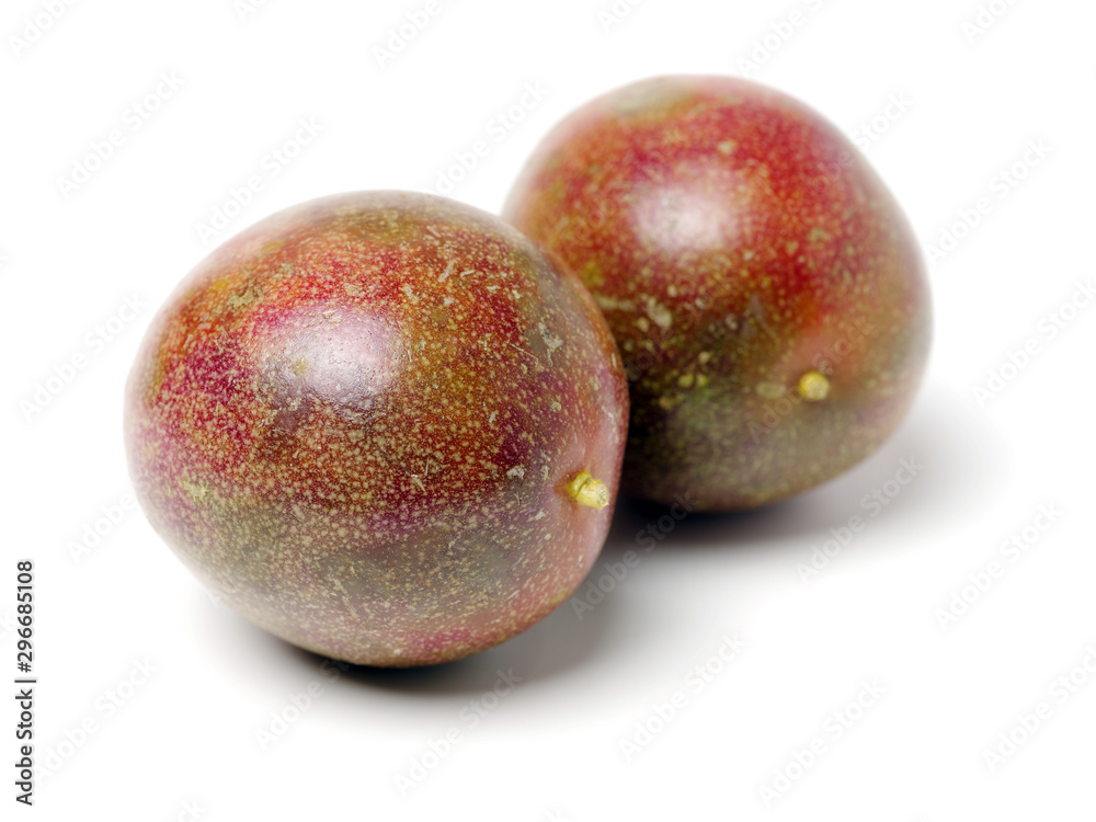 Fototapeta premium Passion fruit on white background