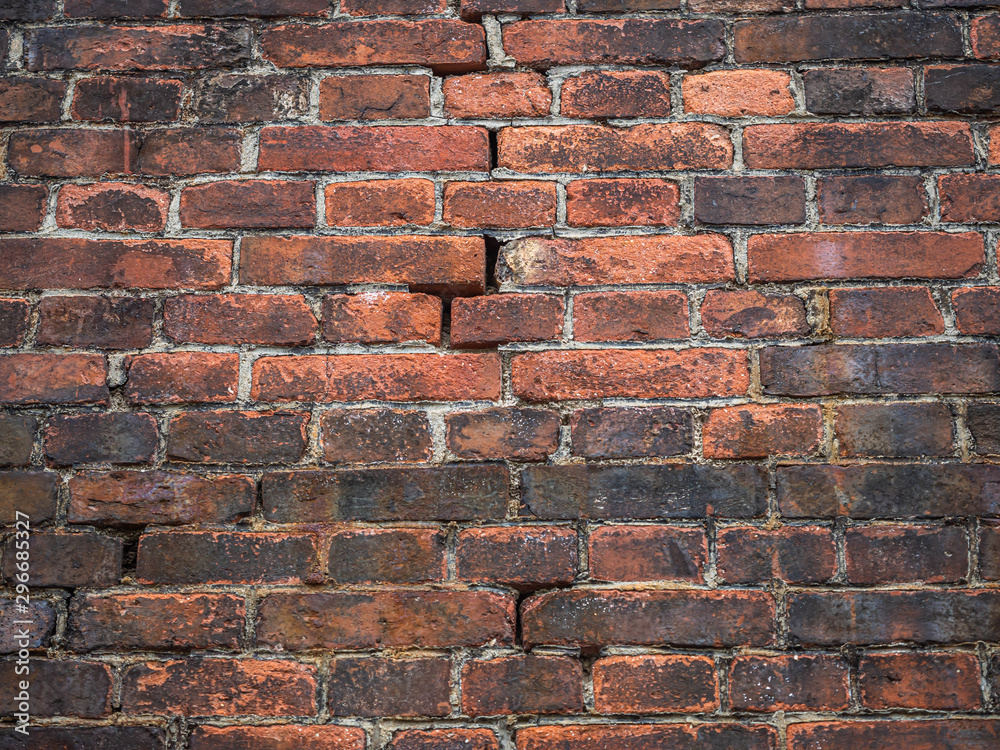 Abstract and closeup of ancient brown bricks texture and background with grids pattern. Abstract and closeup of ancient brown bricks texture and background with grids pattern.
