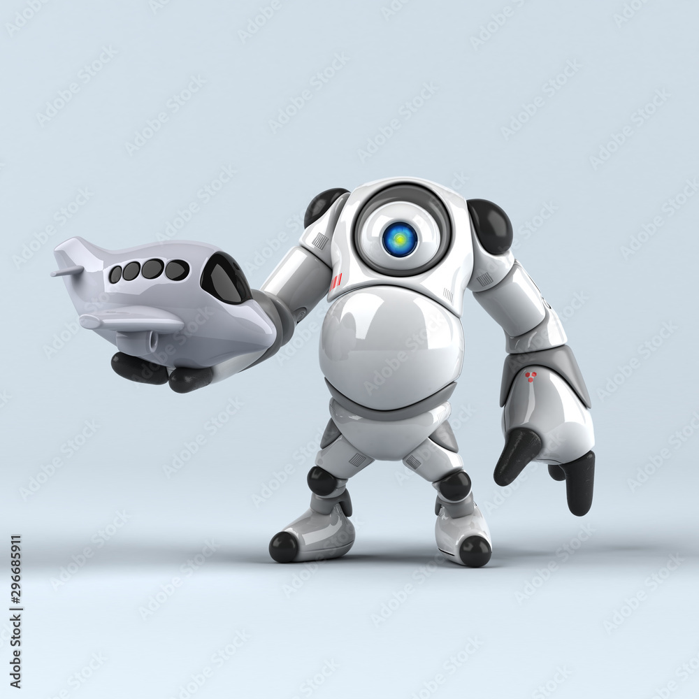 Big robot - 3D Illustration