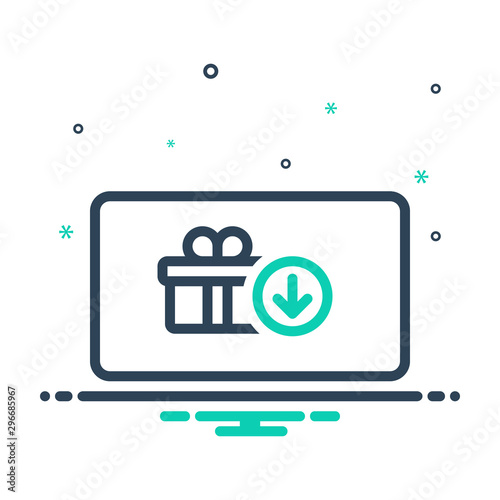mix icon for receive 