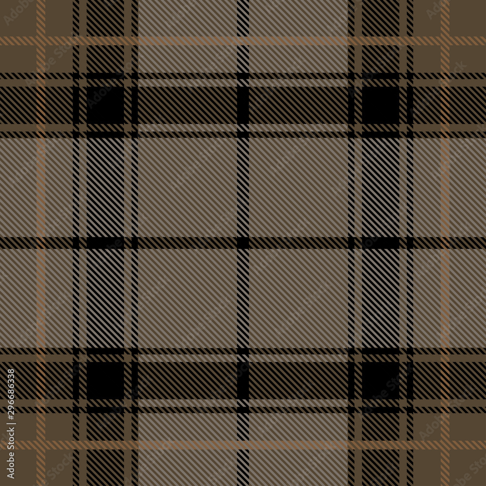 Beautiful checkered grey plaid pattern vector