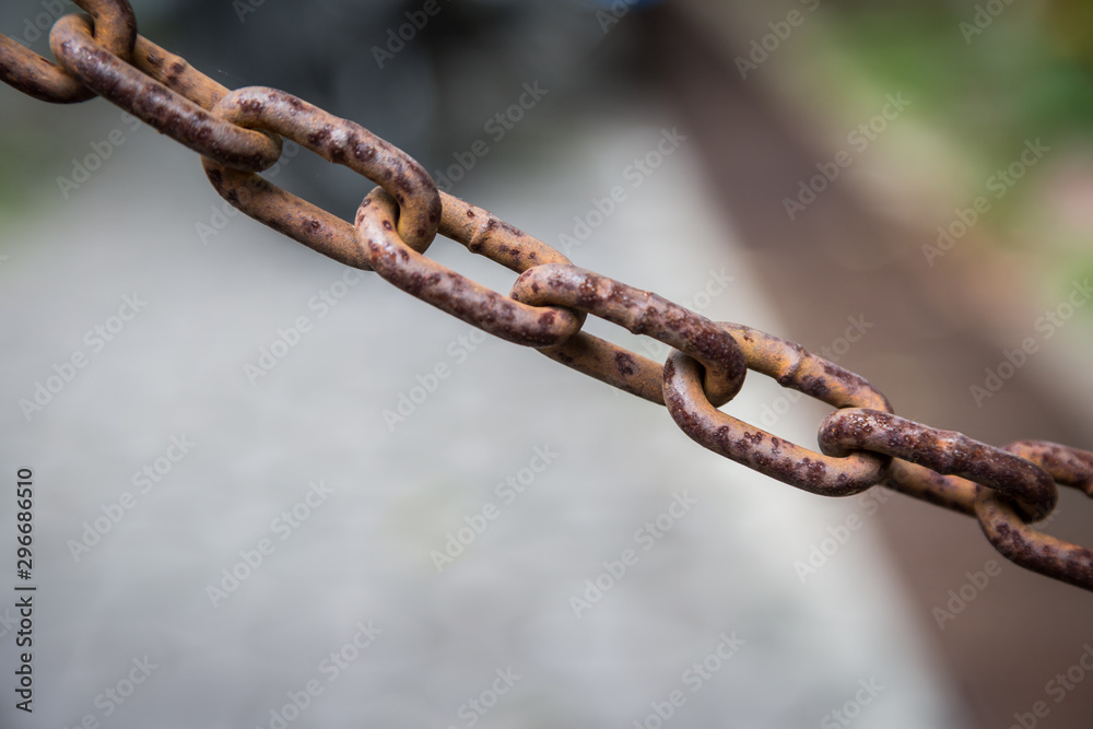 Rusty chain surfaces texture