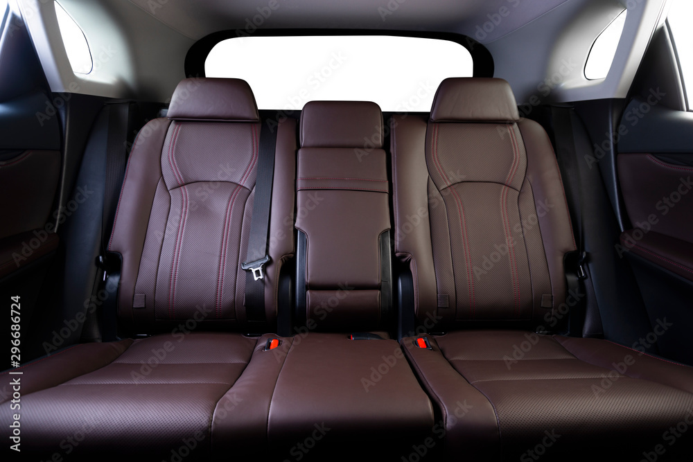 Back Passenger Seats in Modern Luxury Car