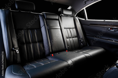 Comfortable perforated leather back seats. © gargantiopa