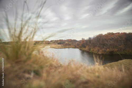 autumn river landscape