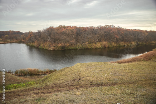 autumn river landscape