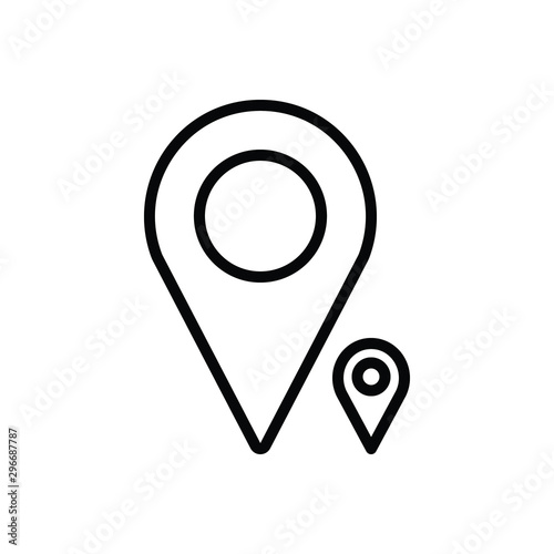 Black line icon for massive