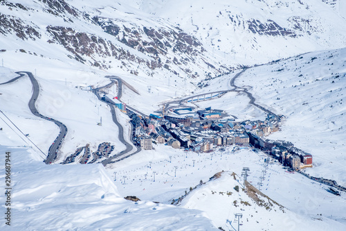 Andorra GrandValira Ski. Pyrenees Mountains photo