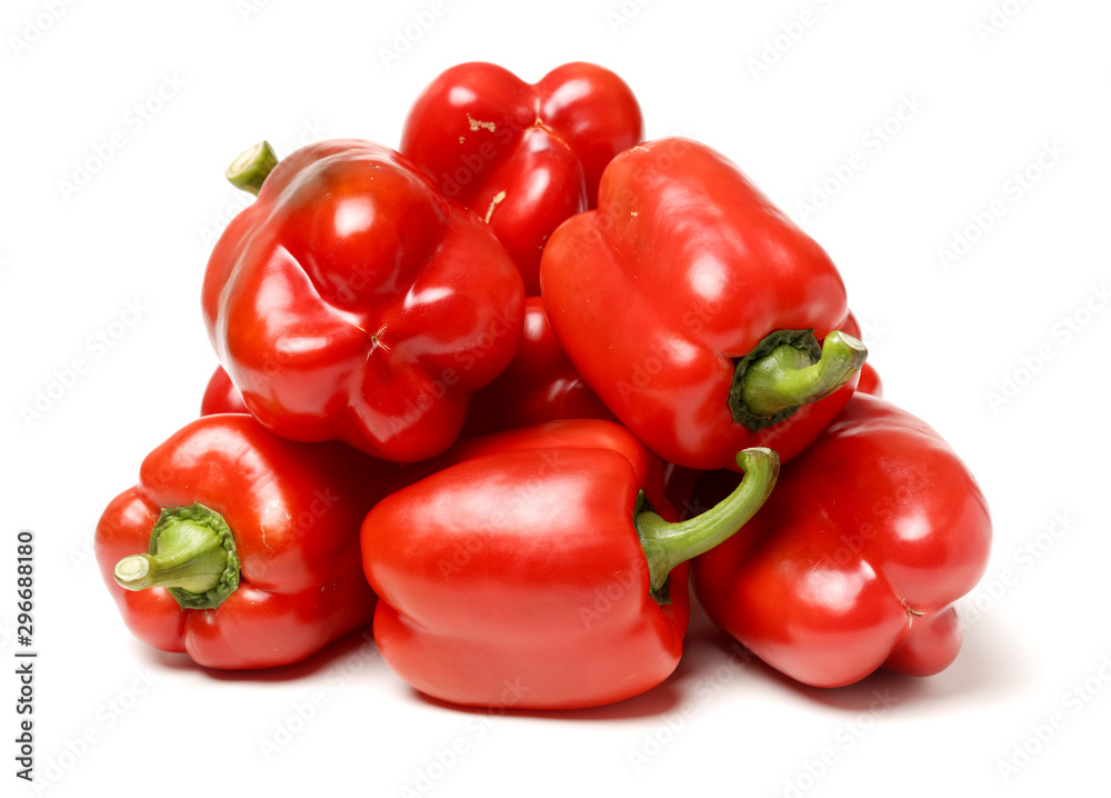 fresh bell pepper (capsicum) on white background fresh bell pepper (capsicum) on white background