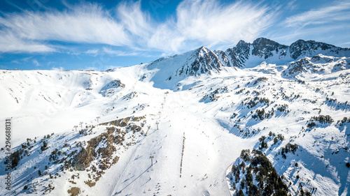 Andorra GrandValira Ski. Pyrenees Mountains