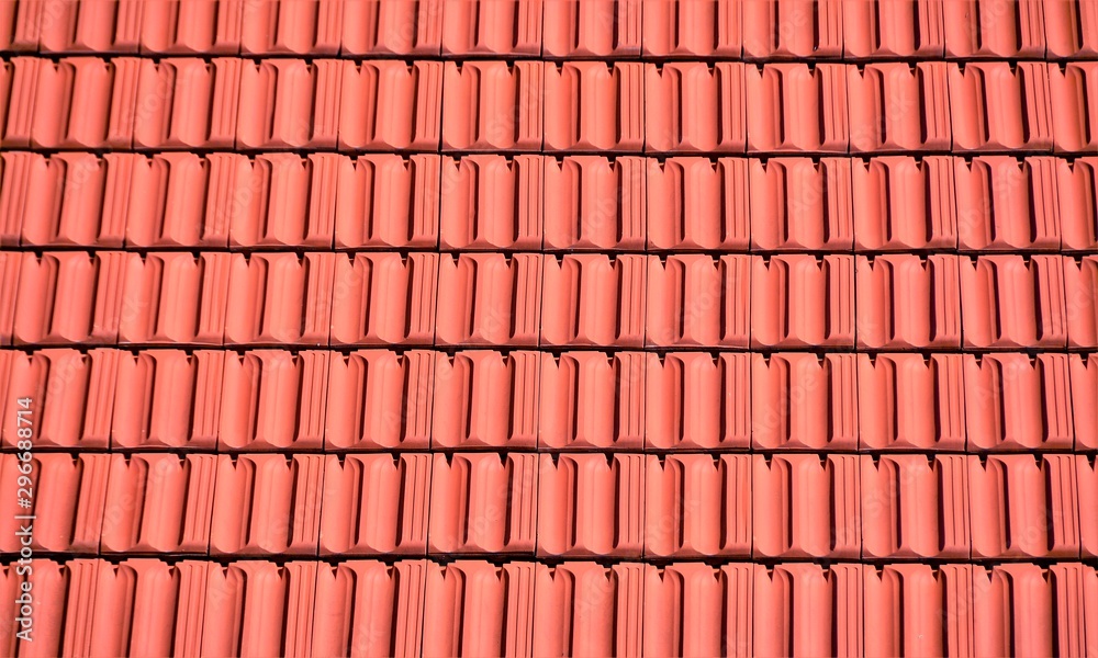 Uniform tiles on the roof