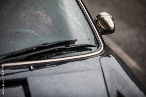 Vintage car side mirror