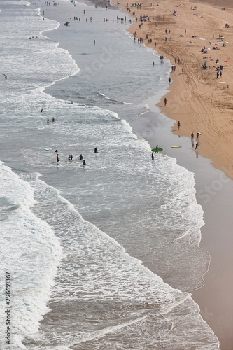 La Salvaje beach from above. Basque country, Spain photo