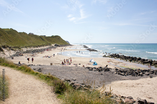 Summer by the beach in Lønstrup, Denmark
