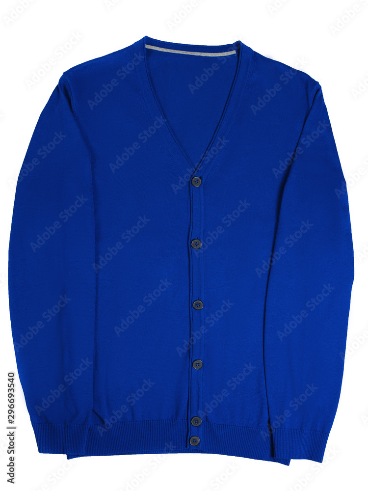 casual men's cardigan on a white background casual men's cardigan on a white background