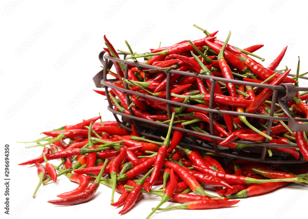 Fototapeta premium Red pepper isolated on white background