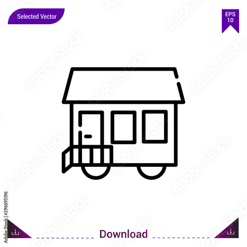 mobile-house vector . Best modern, simple, isolated, type-of-houses , logo, flat icon for website design or mobile applications, UI / UX design vector format