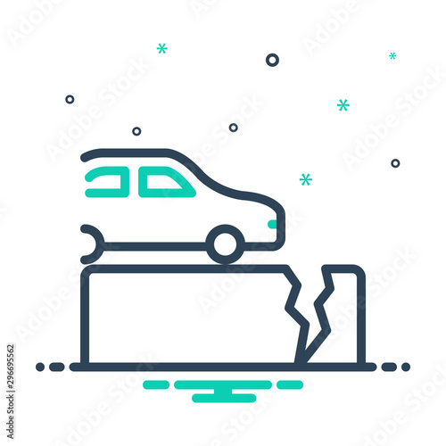 mix icon for fault defect 