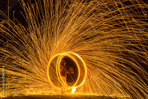 A fireshow with talented performer