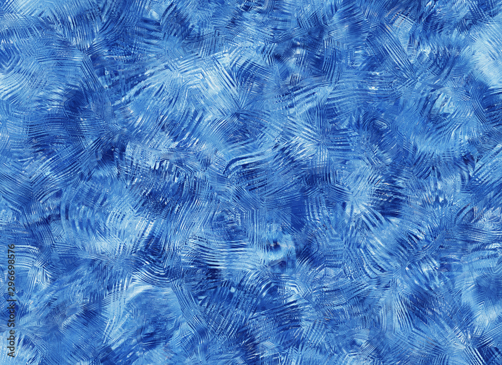 Obraz premium Frozen winter window glass backgrounds