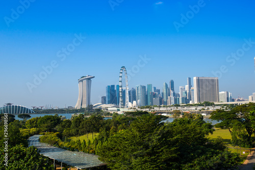 Singapore Skyline. Singapore`s business district. 