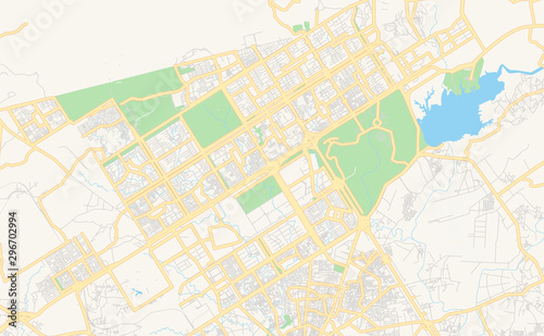 Printable street map of Islamabad  Pakistan