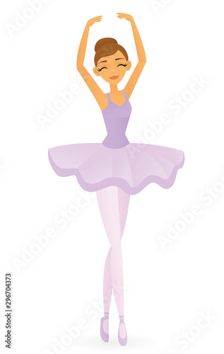 Vector illustration of a ballerina