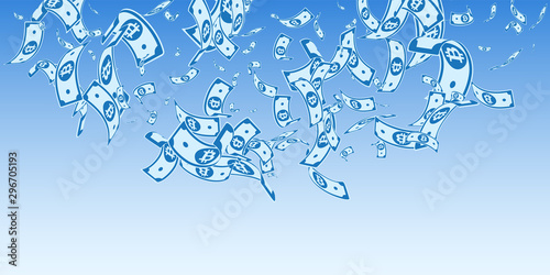Bitcoin, internet currency notes falling. Random B