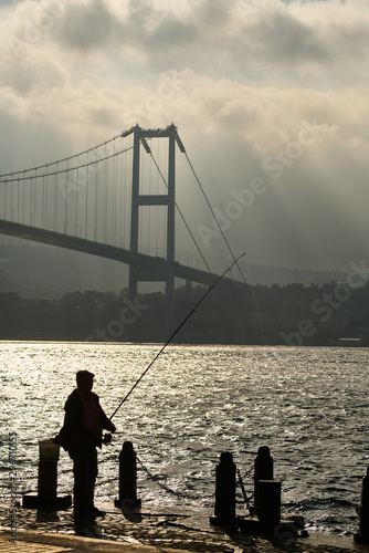 Magnificent bridge from Istanbul, Turkey