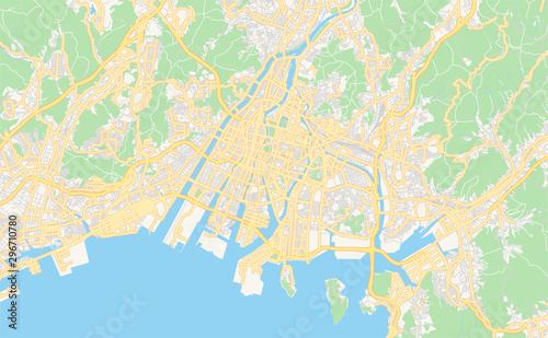 Printable street map of Hiroshima  Japan