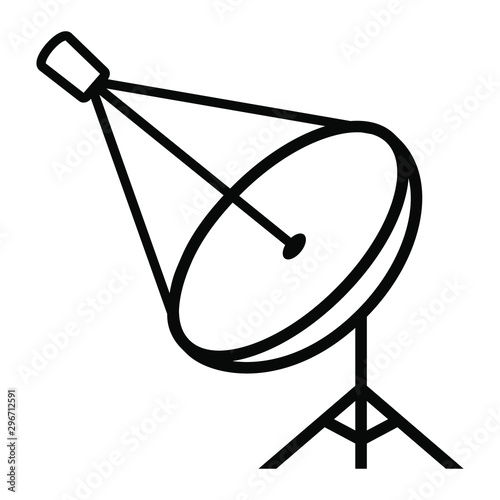 Satellite icon vector. Antenna illustraion sign. communication symbol. Radar logo.