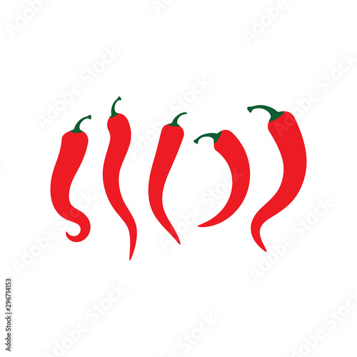 Hot Chili vector icon illustration