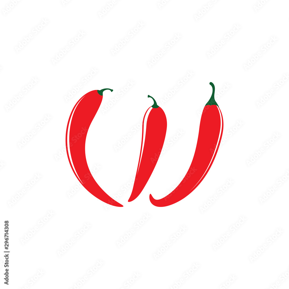 Hot Chili vector icon illustration