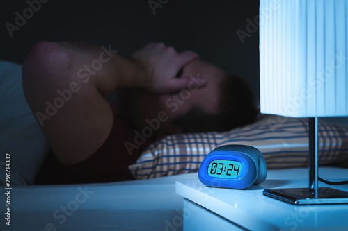 Canvas Print Insomnia and sleepless concept