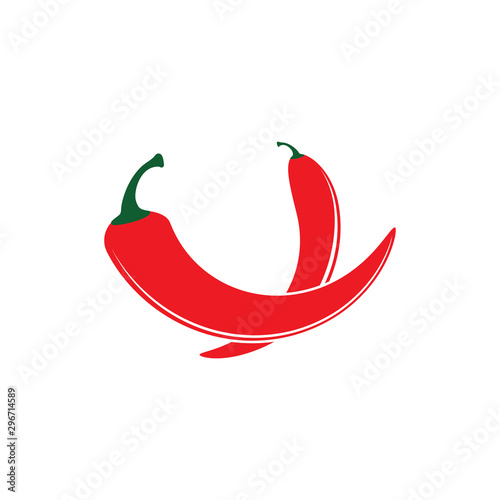 Hot Chili vector icon illustration