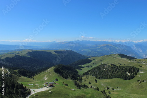 landscape with mountains and blue sky of Monte Grappa  landscape  mountain  sky  nature  mountains  green  hill  panorama  blue  view  tree  forest  beatiful  alberi  montagna  cielo  natura  collina 