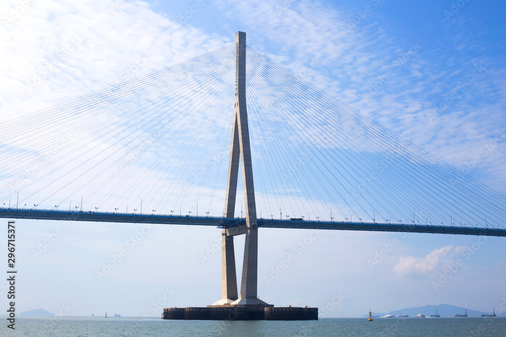 Incheon Bridge scenery. Republic of Korea.