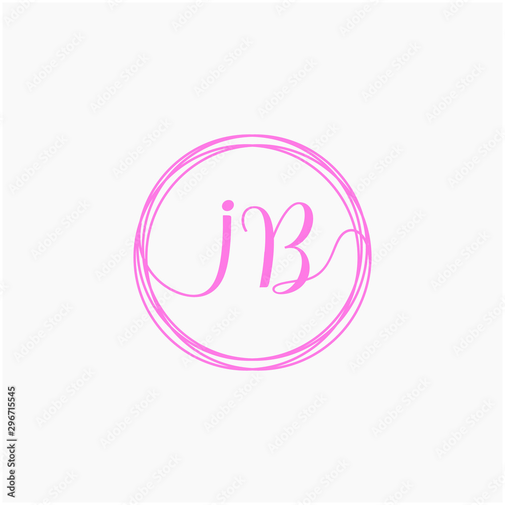 Letter IB logo template. Creative fashion logo design, couple letter , beauty icon. Initial handwriting or handwritten logo for identity. Logo with hand drawn style. wedding concept -vector Letter IB logo template. Creative fashion logo design, couple letter , beauty icon. Initial handwriting or handwritten logo for identity. Logo with hand drawn style. wedding concept -vector