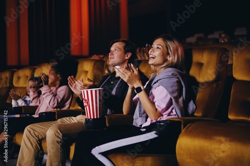 young people in cinema